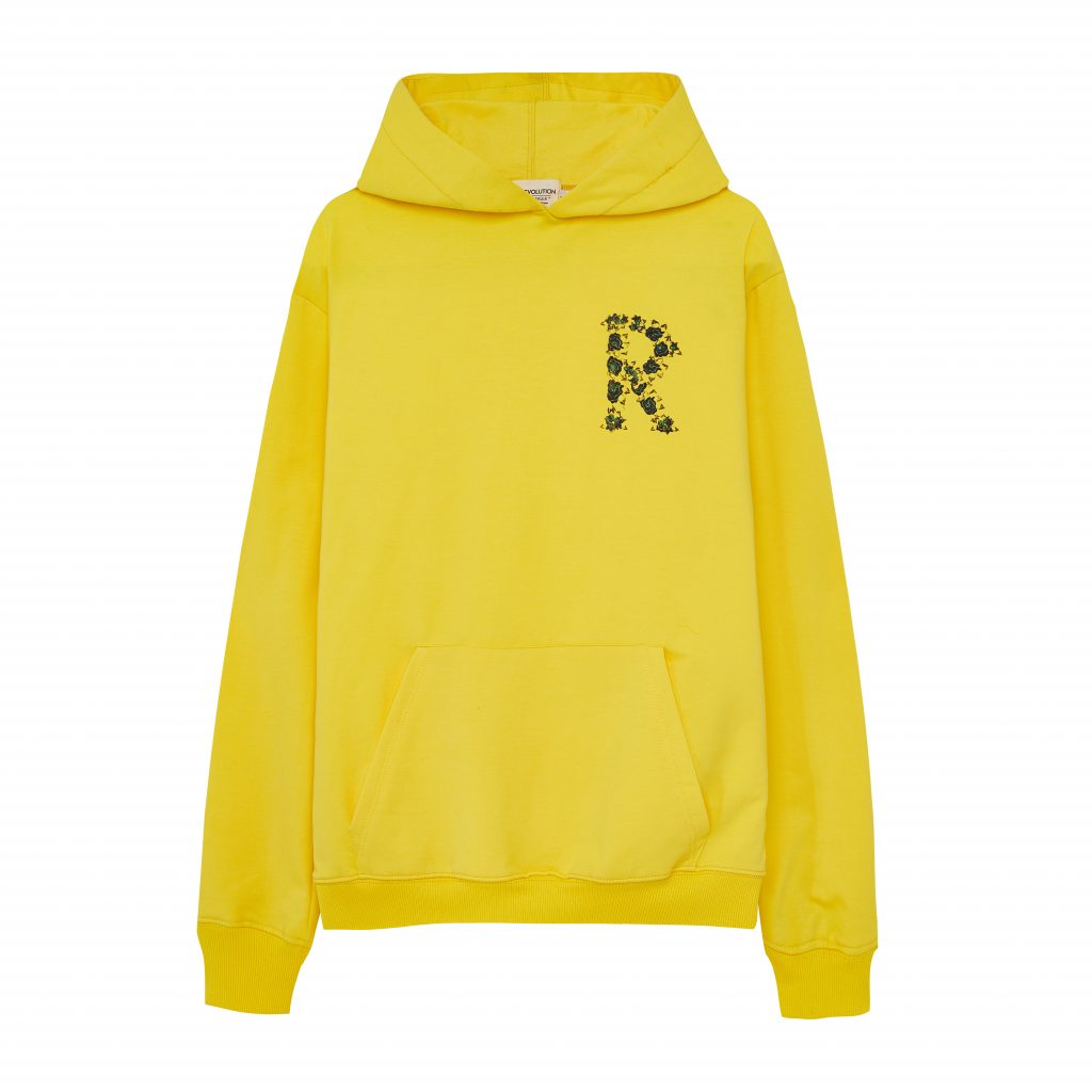 Rose Yellow Hoodie OVERSIZE FIT