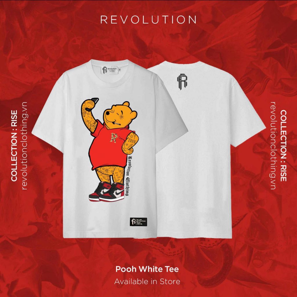 Revolution Pooh White OVERSIZE FIT