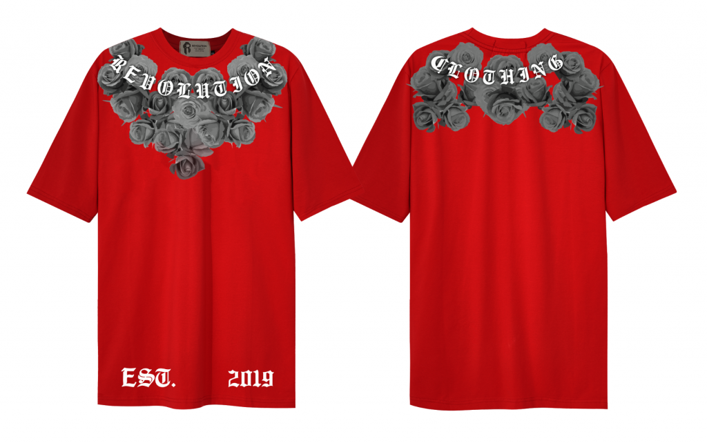 6.Forever Love Red T-shirt OVERSIZE FIT