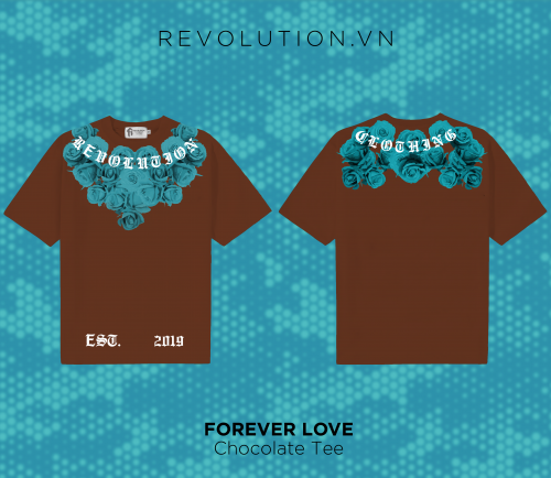 7.Forever Love Chocolate T-shirt OVERSIZE FIT