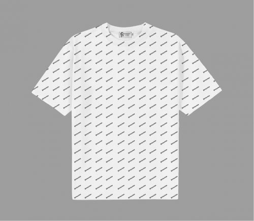 9998. Revolution All Over Print White T-shirt OVERSIZE FIT