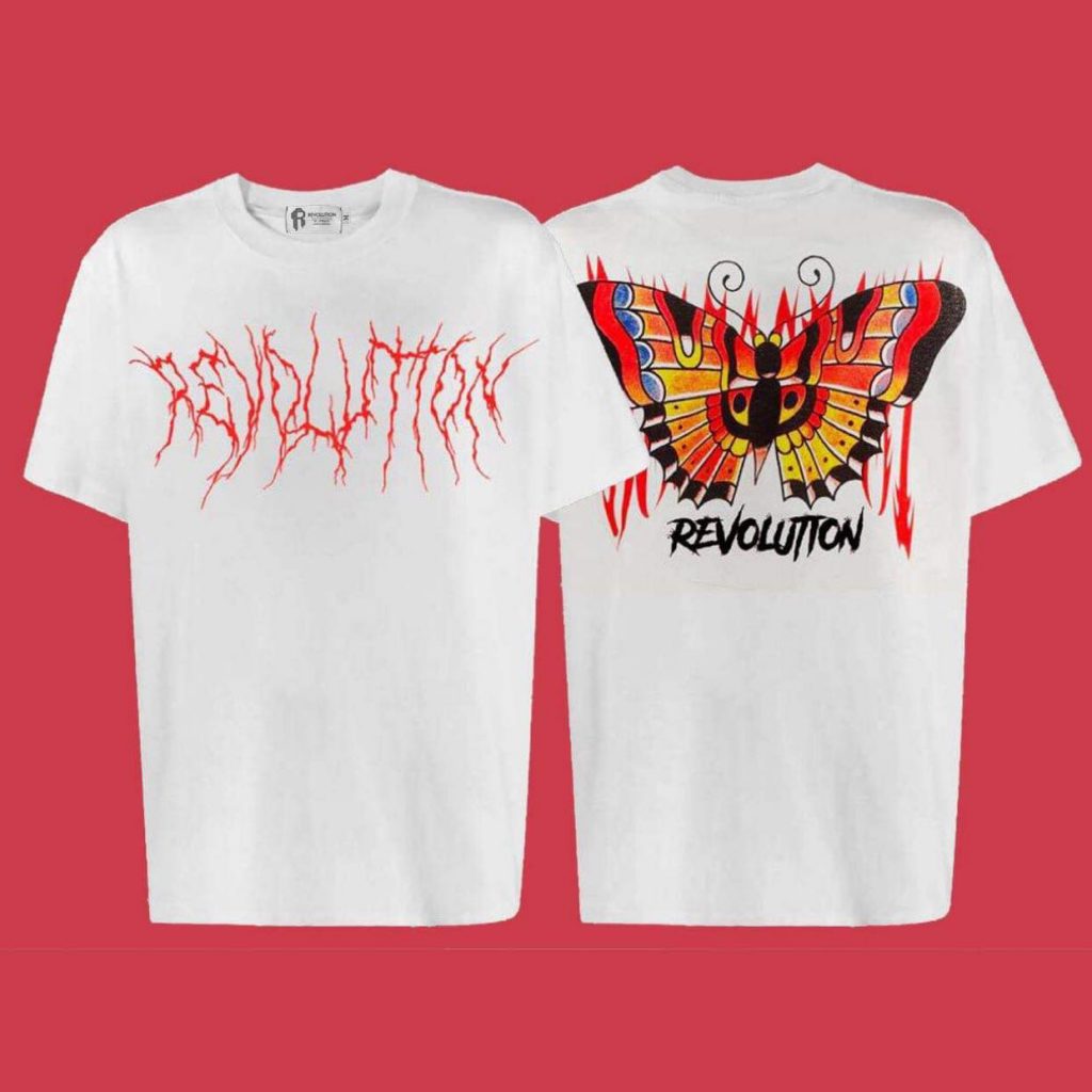 9996. Revolution Monarch White T-shirt OVERSIZE FIT