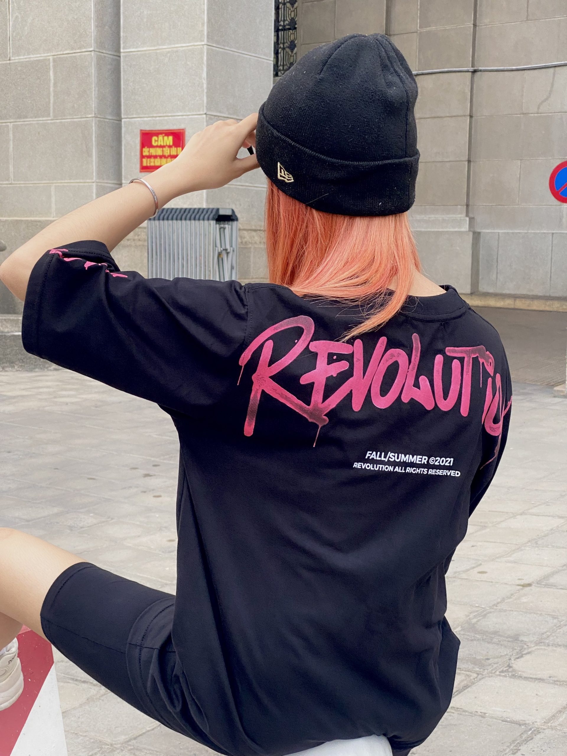 10. Revolution Pink Lover Version 2 Black T-shirt OVERSIZE FIT