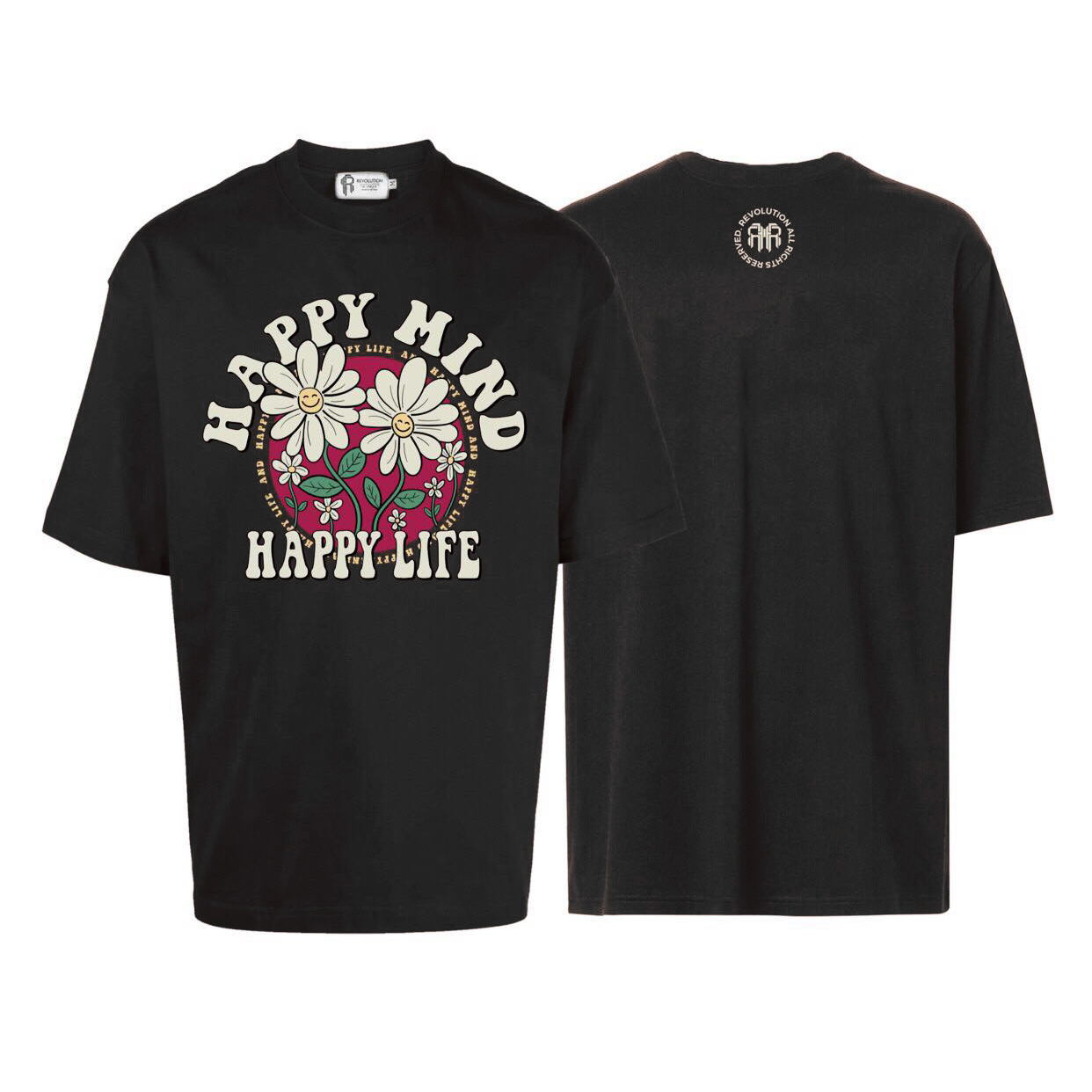 1 . Happy Life RELAX FIT T-shirt