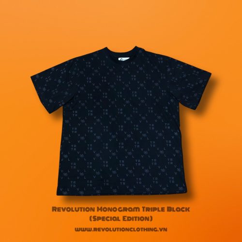1 . Revolution Monogram Triple Black RELAX FIT T-shirt ( Special Edition )