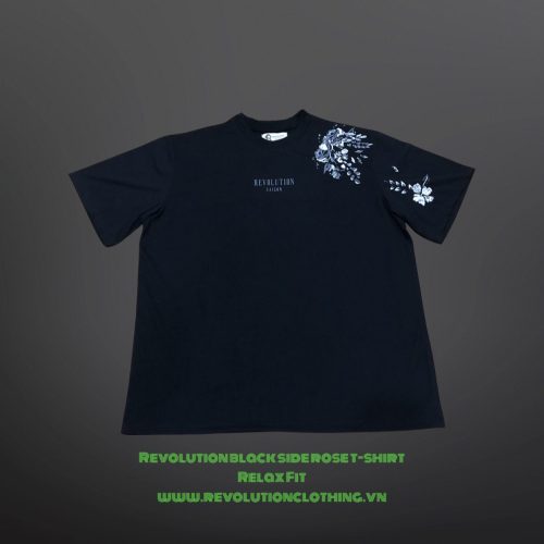 1 . Revolution Side Black Rose RELAX FIT T-shirt ( Special Edition )
