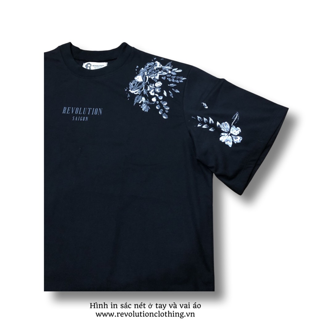 1 . Revolution Side Black Rose RELAX FIT T-shirt ( Special Edition )